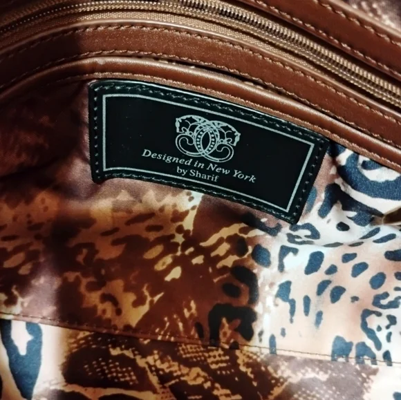 Vintage Sharif 90s Multicolor Global Tapestry Hobo - Picture 8 of 10